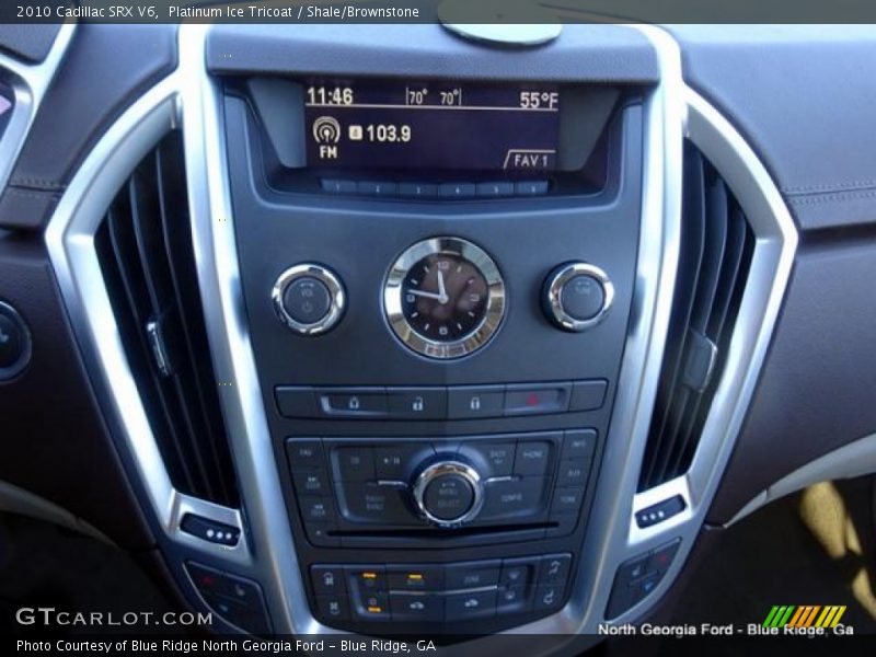 Platinum Ice Tricoat / Shale/Brownstone 2010 Cadillac SRX V6