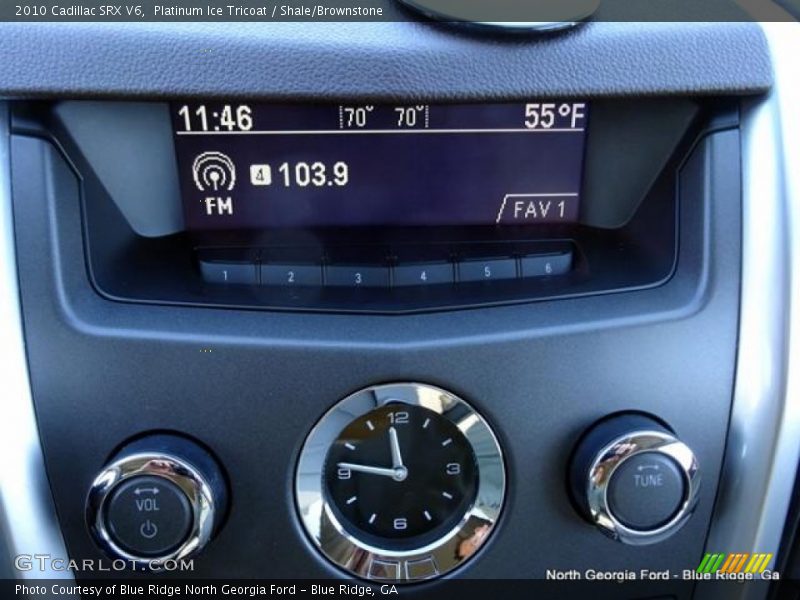 Platinum Ice Tricoat / Shale/Brownstone 2010 Cadillac SRX V6