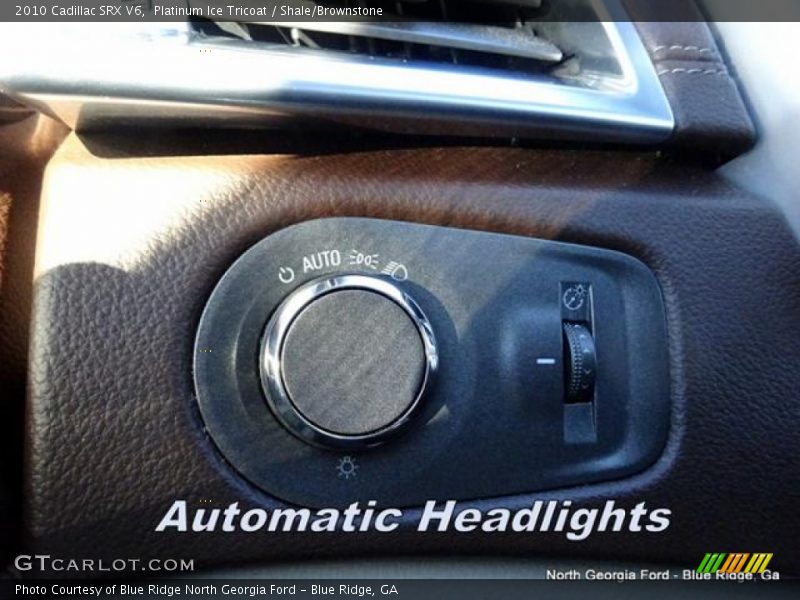 Platinum Ice Tricoat / Shale/Brownstone 2010 Cadillac SRX V6