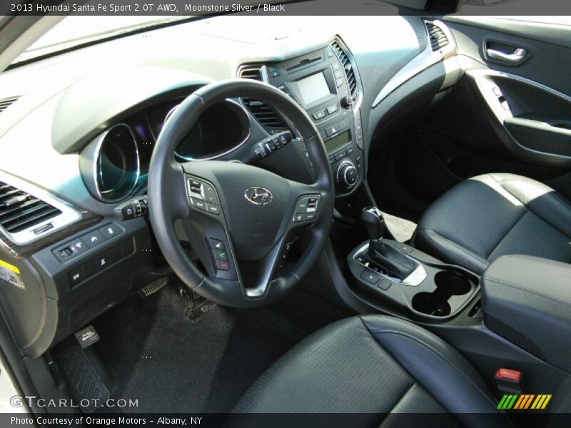Moonstone Silver / Black 2013 Hyundai Santa Fe Sport 2.0T AWD