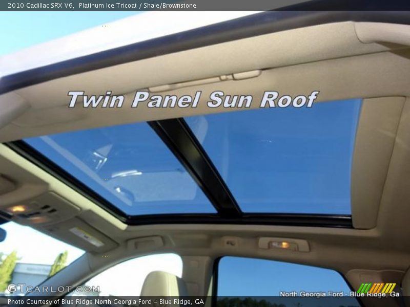 Platinum Ice Tricoat / Shale/Brownstone 2010 Cadillac SRX V6