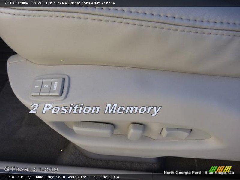 Platinum Ice Tricoat / Shale/Brownstone 2010 Cadillac SRX V6