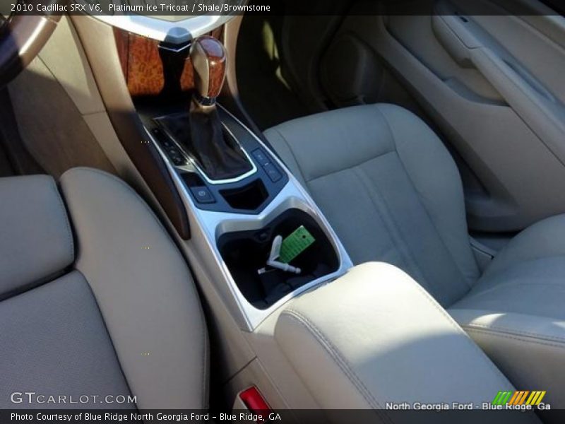 Platinum Ice Tricoat / Shale/Brownstone 2010 Cadillac SRX V6