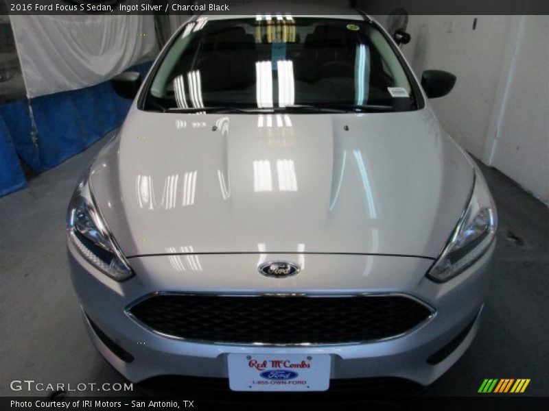 Ingot Silver / Charcoal Black 2016 Ford Focus S Sedan