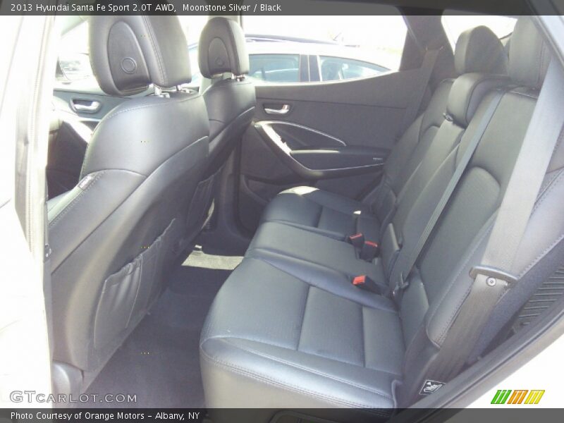 Moonstone Silver / Black 2013 Hyundai Santa Fe Sport 2.0T AWD