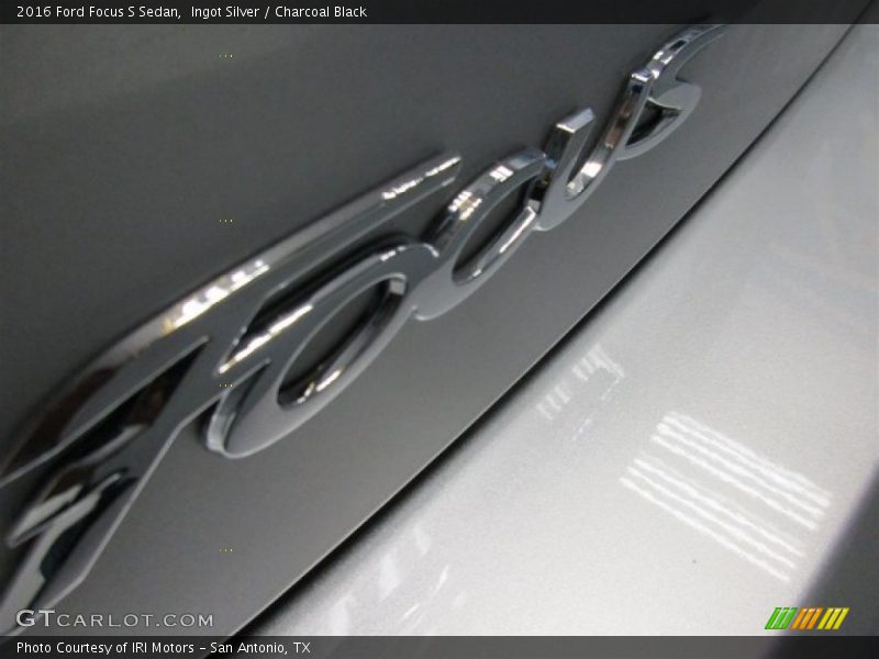 Ingot Silver / Charcoal Black 2016 Ford Focus S Sedan