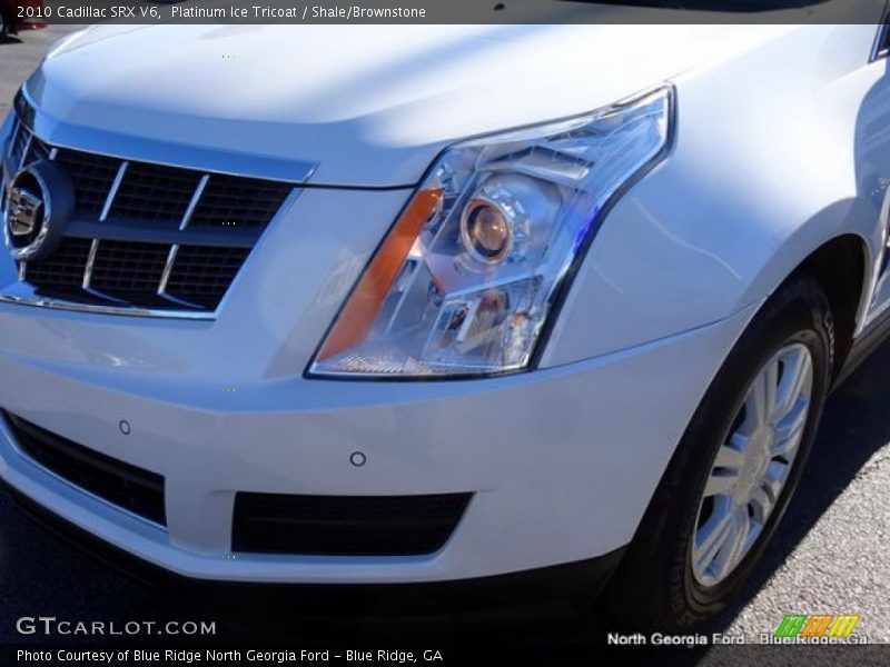 Platinum Ice Tricoat / Shale/Brownstone 2010 Cadillac SRX V6