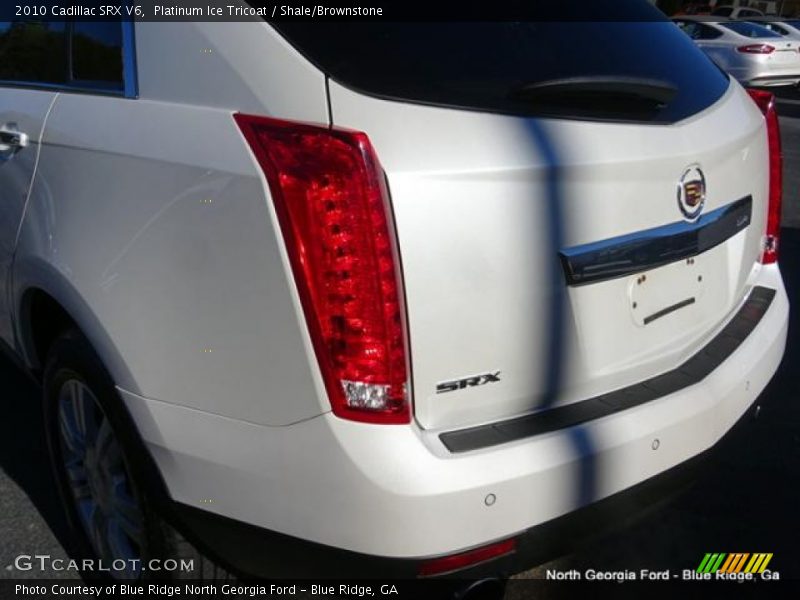 Platinum Ice Tricoat / Shale/Brownstone 2010 Cadillac SRX V6