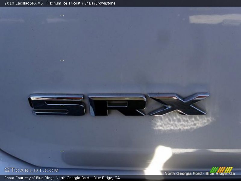 Platinum Ice Tricoat / Shale/Brownstone 2010 Cadillac SRX V6