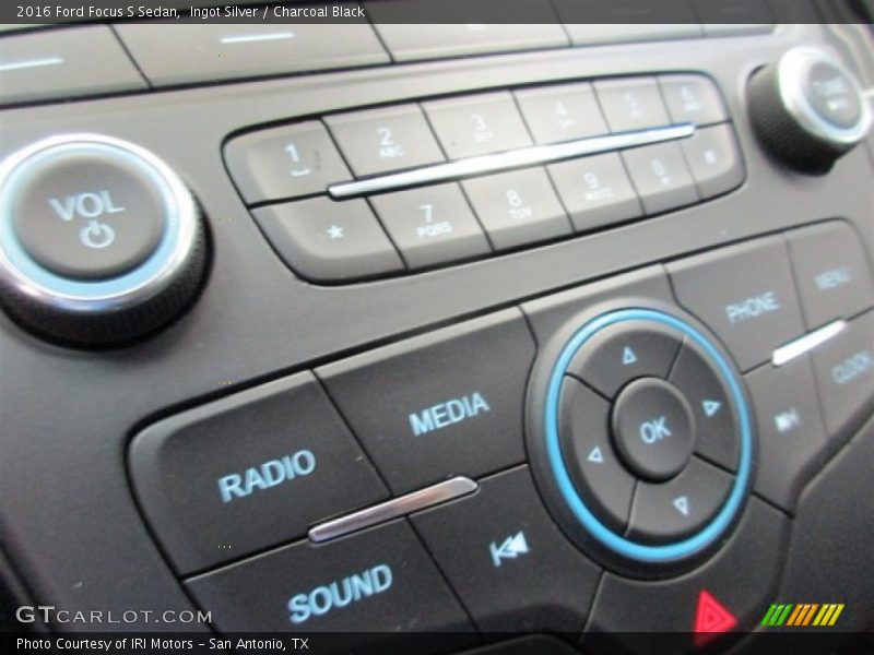 Ingot Silver / Charcoal Black 2016 Ford Focus S Sedan