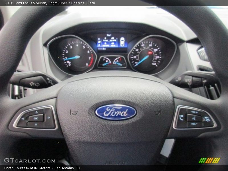 Ingot Silver / Charcoal Black 2016 Ford Focus S Sedan