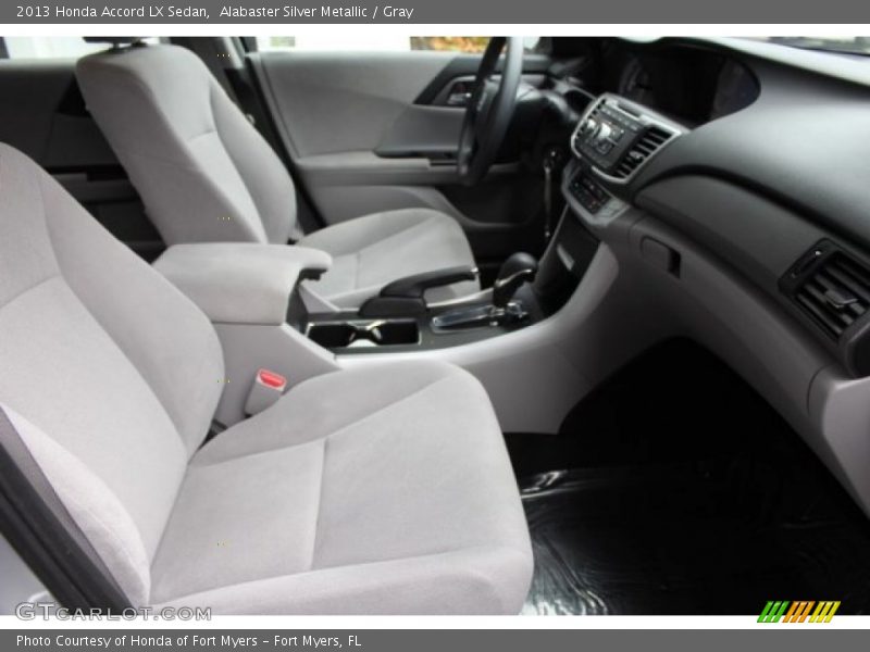 Alabaster Silver Metallic / Gray 2013 Honda Accord LX Sedan