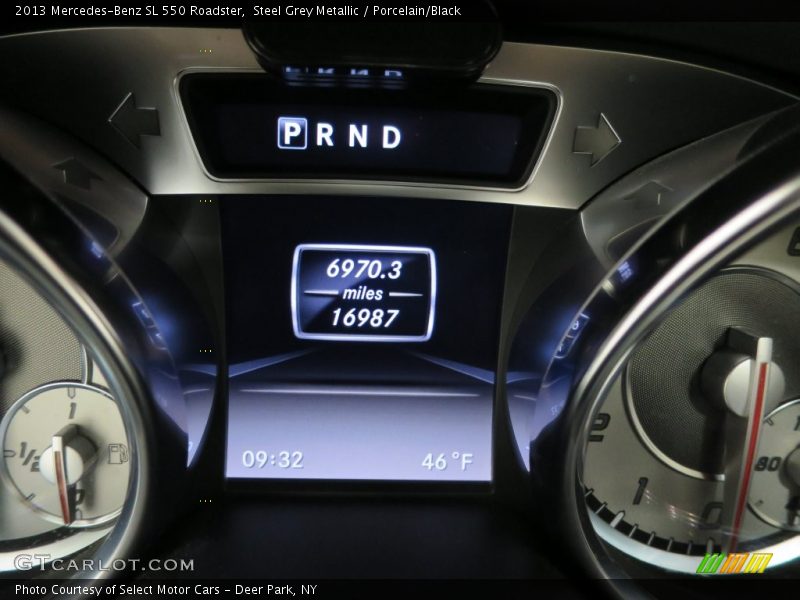 Steel Grey Metallic / Porcelain/Black 2013 Mercedes-Benz SL 550 Roadster