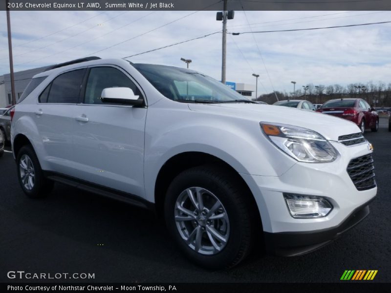 Summit White / Jet Black 2016 Chevrolet Equinox LT AWD