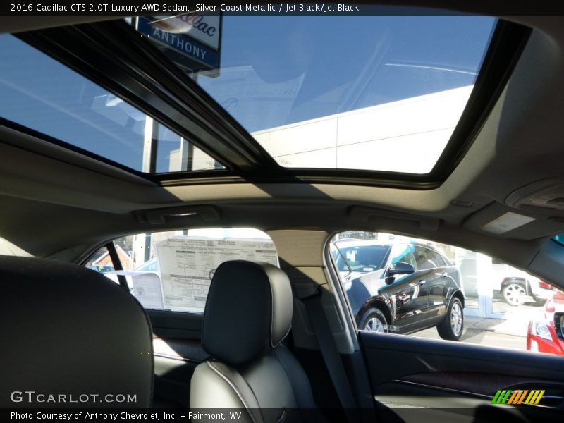 Silver Coast Metallic / Jet Black/Jet Black 2016 Cadillac CTS 2.0T Luxury AWD Sedan