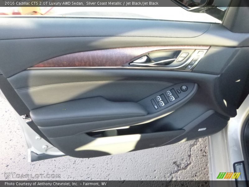 Silver Coast Metallic / Jet Black/Jet Black 2016 Cadillac CTS 2.0T Luxury AWD Sedan