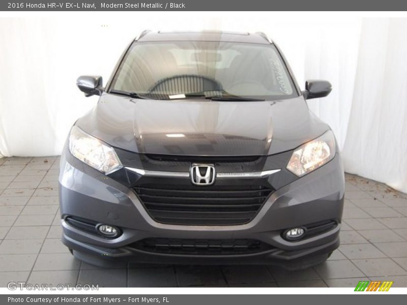 Modern Steel Metallic / Black 2016 Honda HR-V EX-L Navi