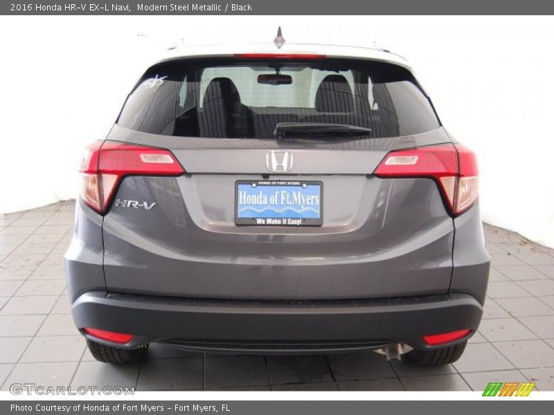 Modern Steel Metallic / Black 2016 Honda HR-V EX-L Navi