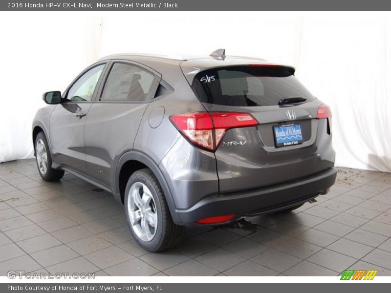 Modern Steel Metallic / Black 2016 Honda HR-V EX-L Navi