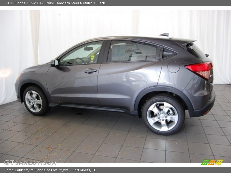 Modern Steel Metallic / Black 2016 Honda HR-V EX-L Navi