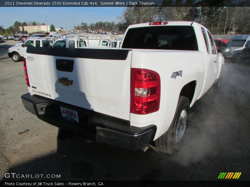 Summit White / Dark Titanium 2011 Chevrolet Silverado 1500 Extended Cab 4x4