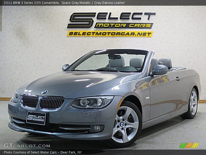 Space Gray Metallic / Gray Dakota Leather 2011 BMW 3 Series 335i Convertible