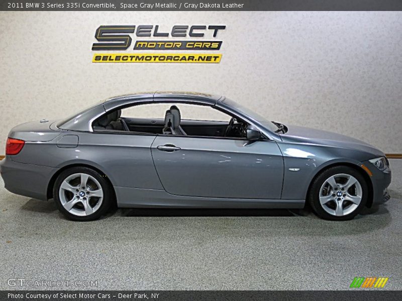Space Gray Metallic / Gray Dakota Leather 2011 BMW 3 Series 335i Convertible