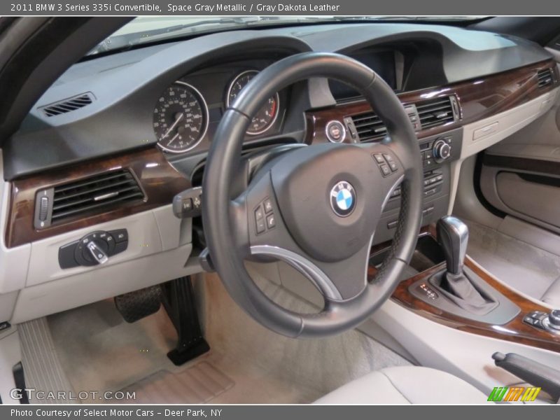 Space Gray Metallic / Gray Dakota Leather 2011 BMW 3 Series 335i Convertible