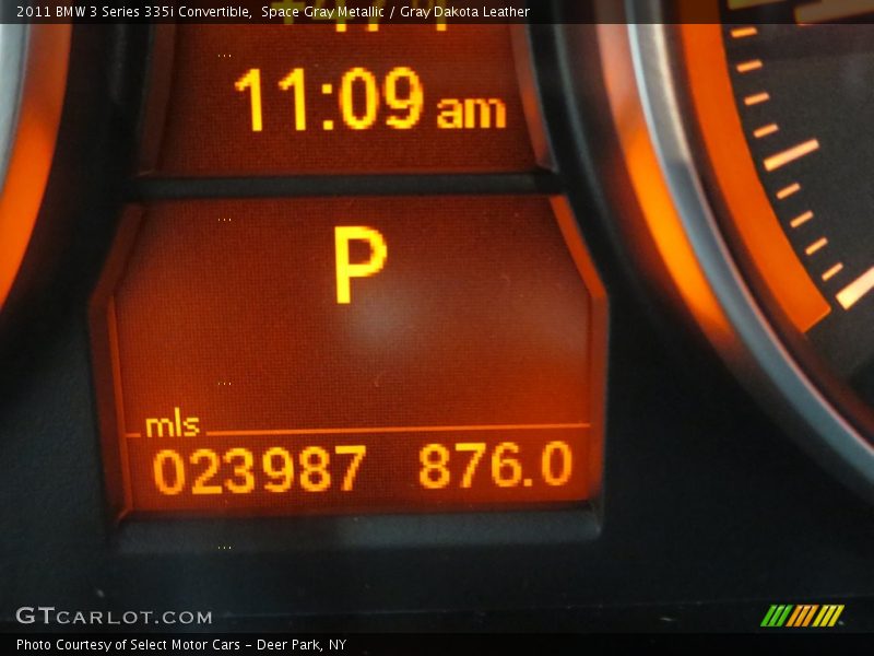 Space Gray Metallic / Gray Dakota Leather 2011 BMW 3 Series 335i Convertible