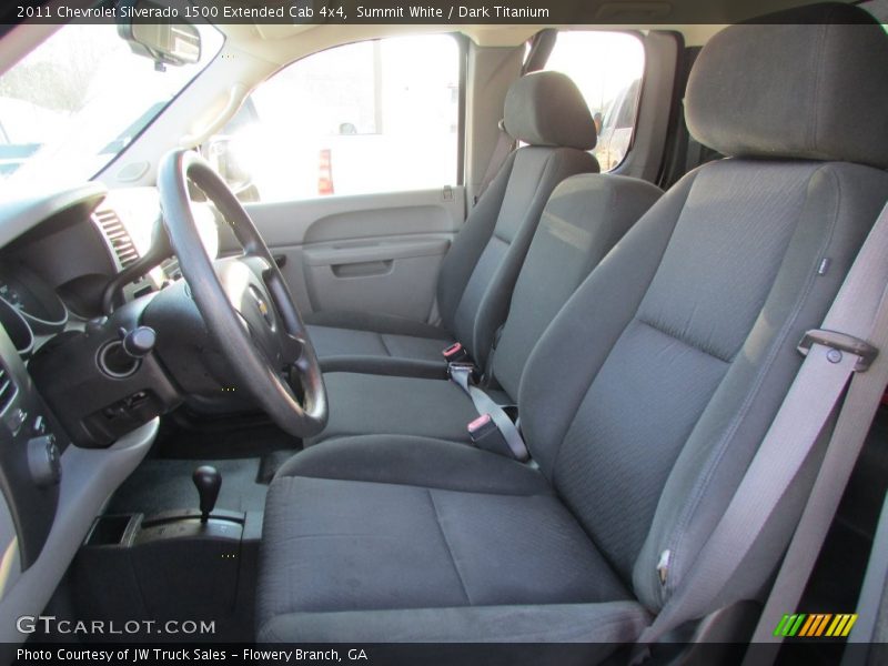 Summit White / Dark Titanium 2011 Chevrolet Silverado 1500 Extended Cab 4x4