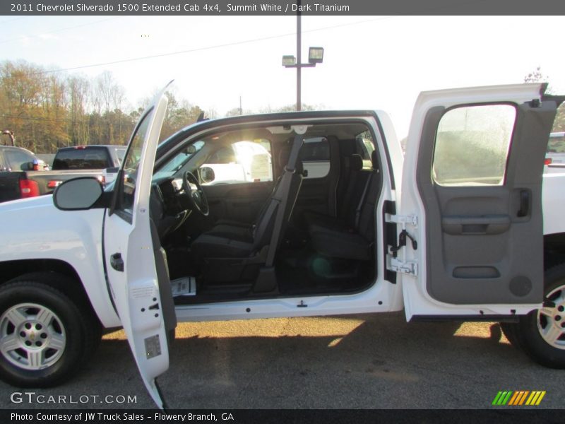 Summit White / Dark Titanium 2011 Chevrolet Silverado 1500 Extended Cab 4x4