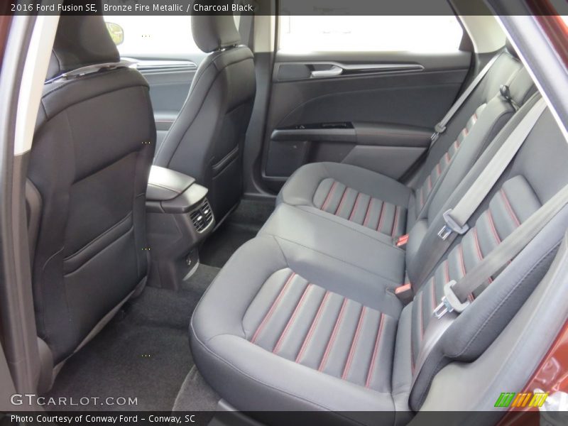 Bronze Fire Metallic / Charcoal Black 2016 Ford Fusion SE