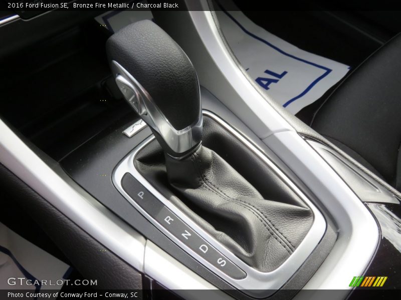 Bronze Fire Metallic / Charcoal Black 2016 Ford Fusion SE