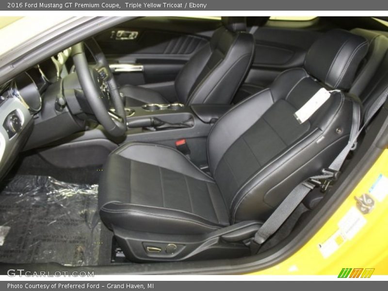 Triple Yellow Tricoat / Ebony 2016 Ford Mustang GT Premium Coupe