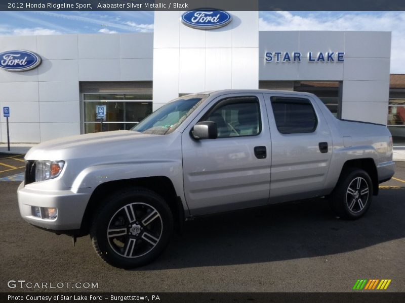 Alabaster Silver Metallic / Black 2012 Honda Ridgeline Sport