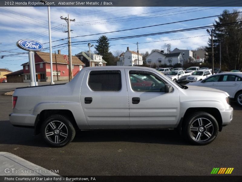 Alabaster Silver Metallic / Black 2012 Honda Ridgeline Sport