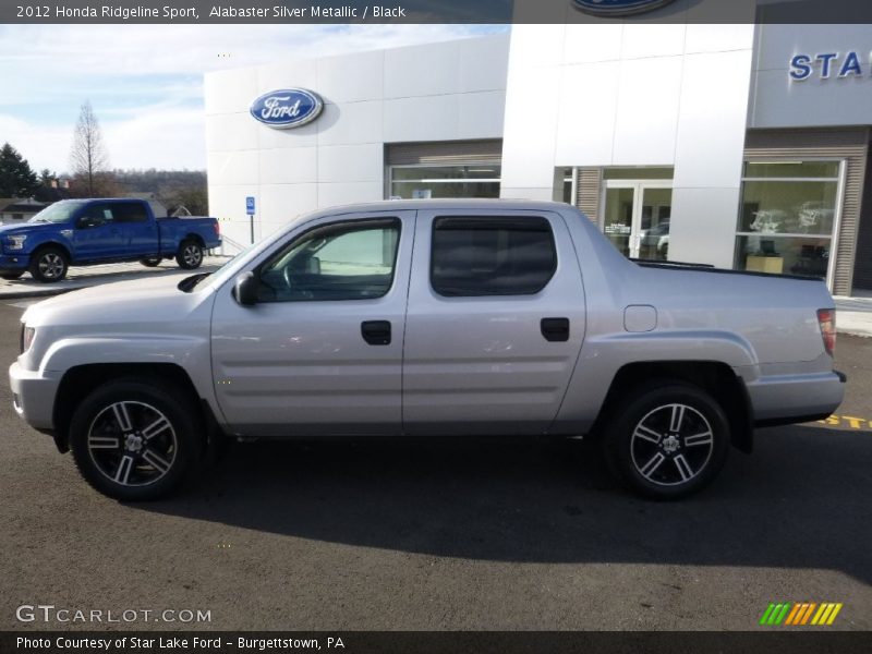 Alabaster Silver Metallic / Black 2012 Honda Ridgeline Sport