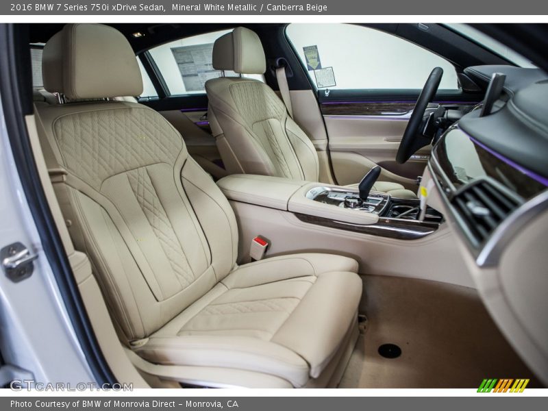 Front Seat of 2016 7 Series 750i xDrive Sedan