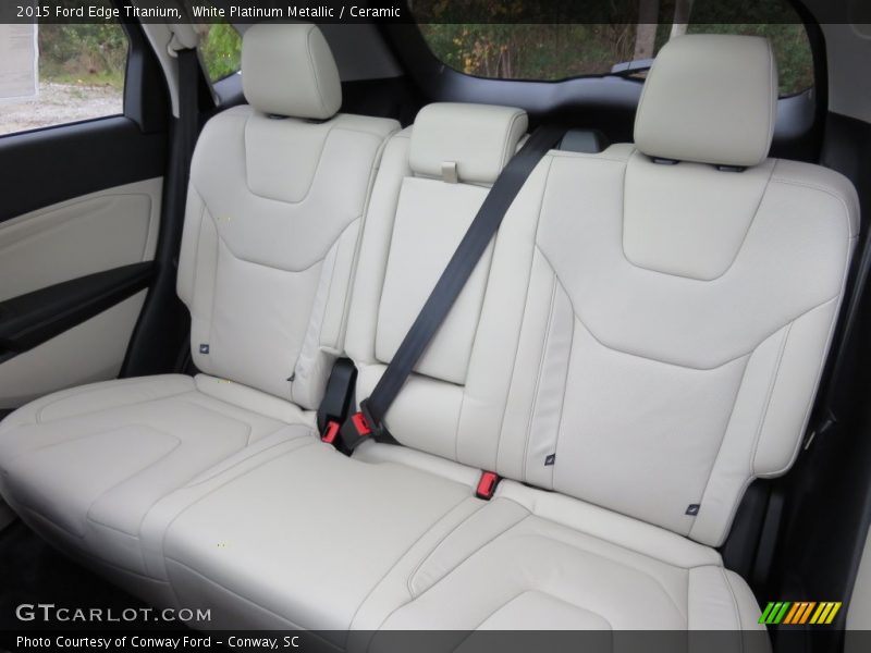 White Platinum Metallic / Ceramic 2015 Ford Edge Titanium