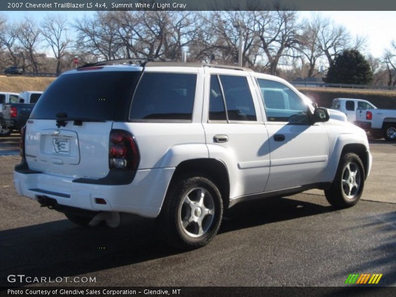 Summit White / Light Gray 2007 Chevrolet TrailBlazer LS 4x4