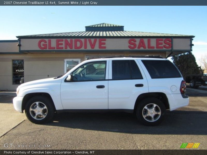 Summit White / Light Gray 2007 Chevrolet TrailBlazer LS 4x4