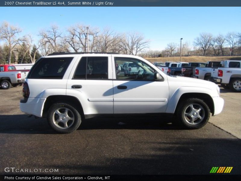 Summit White / Light Gray 2007 Chevrolet TrailBlazer LS 4x4