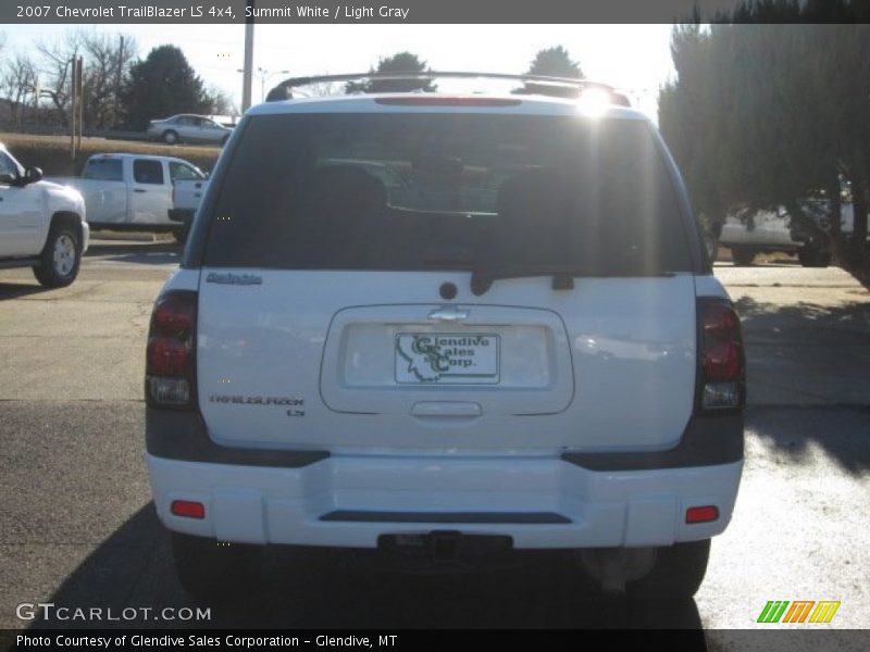 Summit White / Light Gray 2007 Chevrolet TrailBlazer LS 4x4