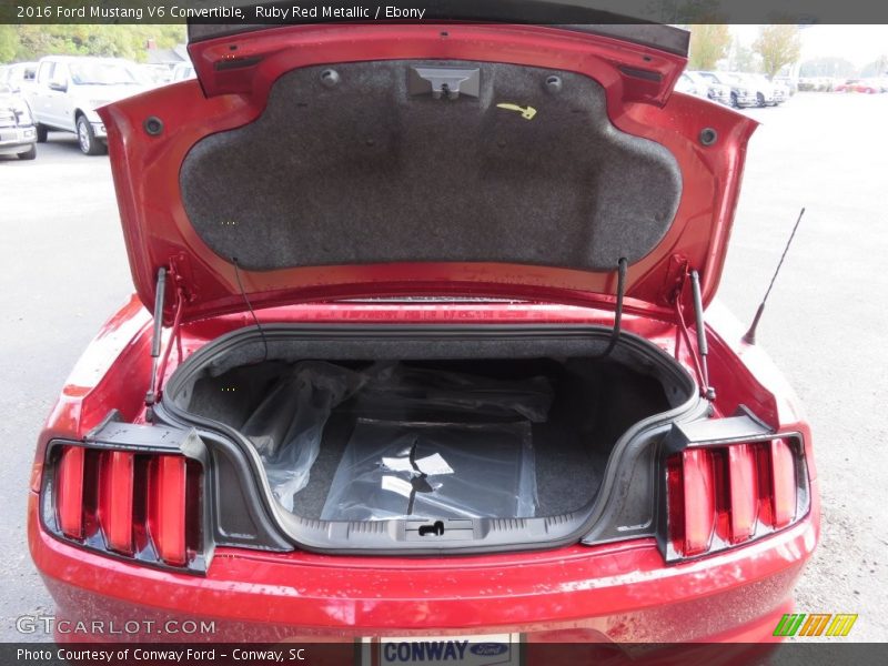 Ruby Red Metallic / Ebony 2016 Ford Mustang V6 Convertible