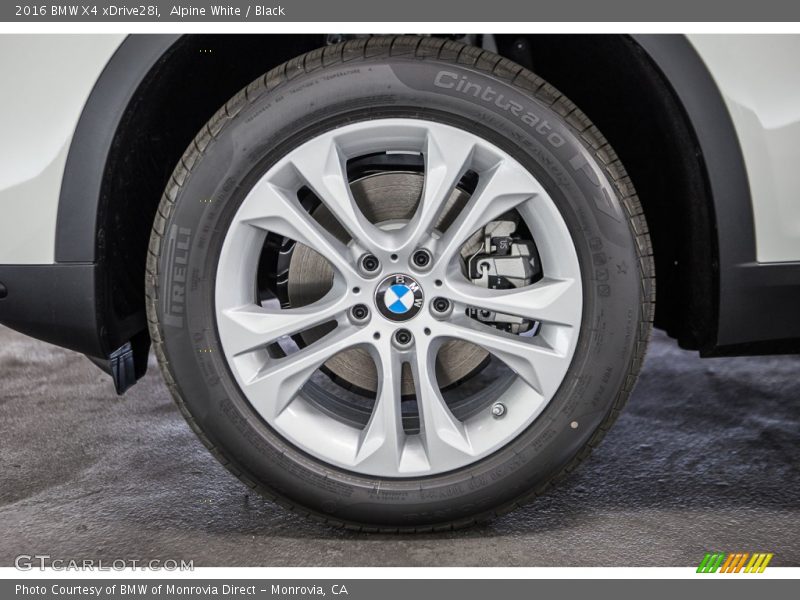 Alpine White / Black 2016 BMW X4 xDrive28i