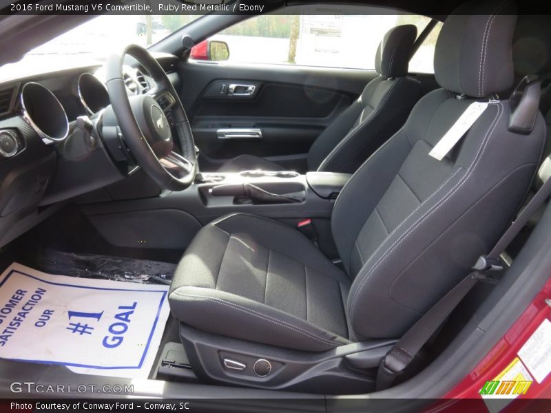 Ruby Red Metallic / Ebony 2016 Ford Mustang V6 Convertible
