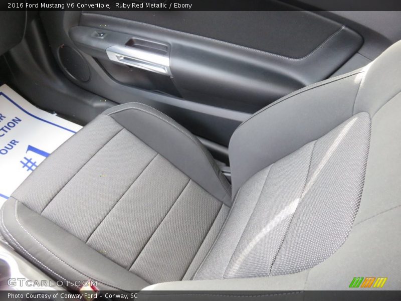 Ruby Red Metallic / Ebony 2016 Ford Mustang V6 Convertible