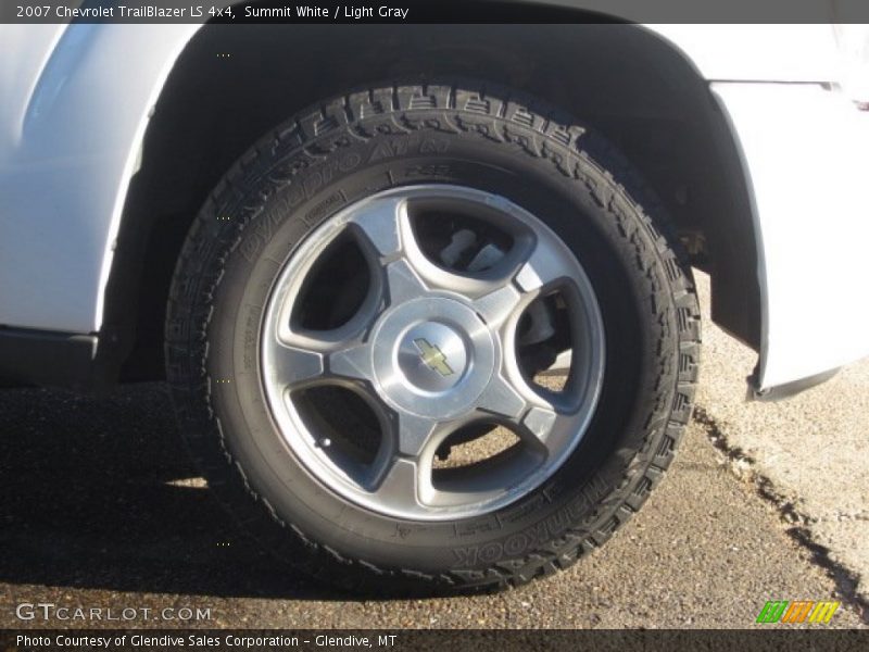 Summit White / Light Gray 2007 Chevrolet TrailBlazer LS 4x4