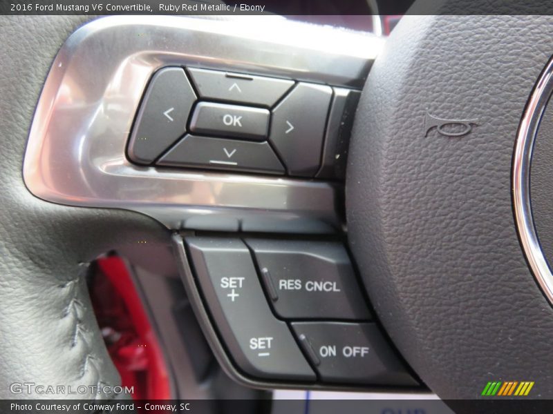 Controls of 2016 Mustang V6 Convertible