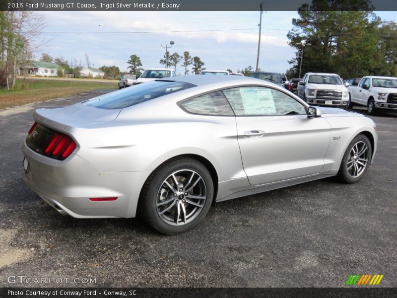 Ingot Silver Metallic / Ebony 2016 Ford Mustang GT Coupe